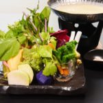 真奈邸名物 彩り有機野菜と箱根豆乳のベジ鍋